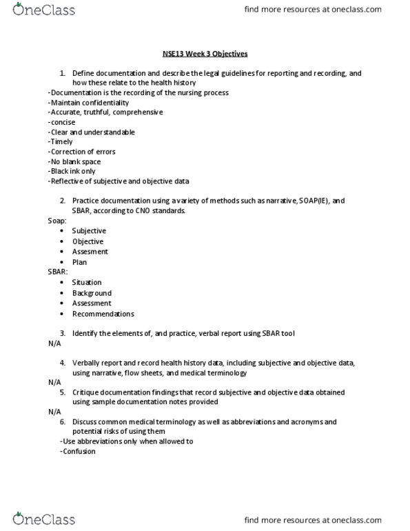 NSE 13A/B Lecture Notes - Lecture 3: Nursing Process thumbnail