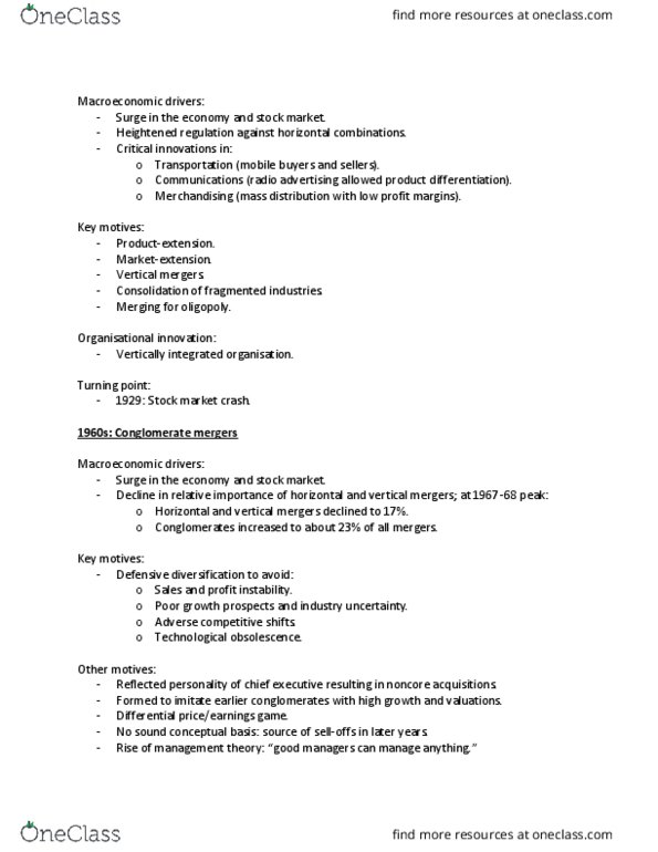 FINE 434 Lecture Notes - Lecture 2: Stock Market Crash, Product Differentiation, Capital Market thumbnail