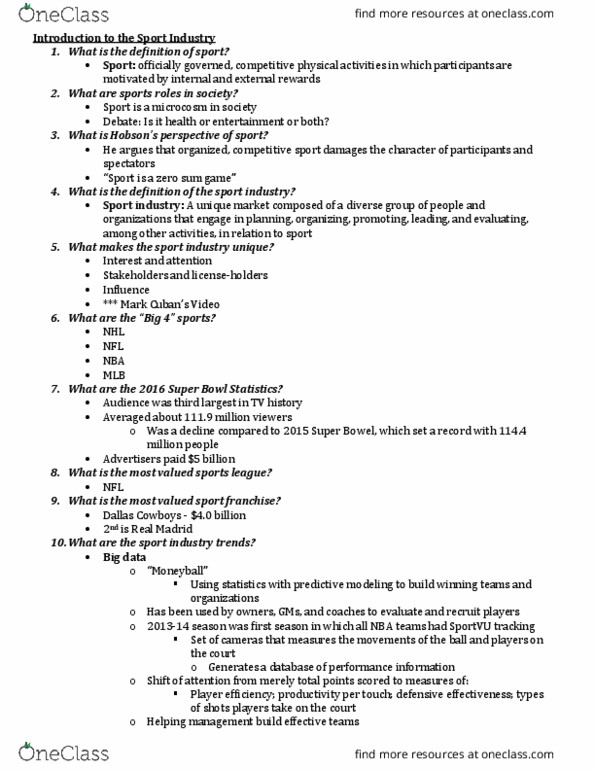 KIN 4518 Lecture Notes - Lecture 1: Old Habits Die Hard, International Olympic Committee, Uk Sport thumbnail