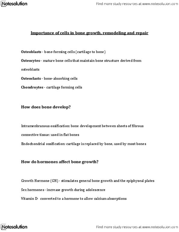 BIOL 1175 Lecture Notes - Scapula, Intervertebral Disc, Clavicle thumbnail