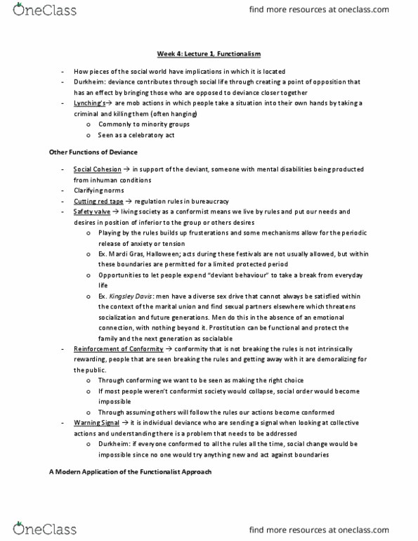 SOCY 275 Lecture Notes - Lecture 4: Kingsley Davis, Safety Valve, Libido thumbnail