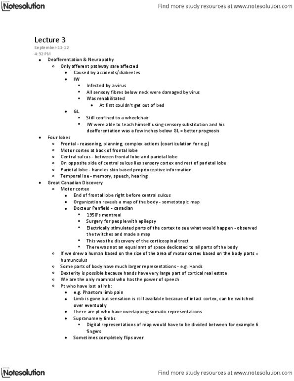 LIFESCI 3K03 Lecture Notes - Lecture 3: Triceps Brachii Muscle, Dorsal Root Of Spinal Nerve, Stretch Receptor thumbnail