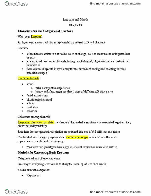 PSYC 4750 Chapter Notes - Chapter 11: Functional Magnetic Resonance Imaging, Qualia, Ternary Relation thumbnail