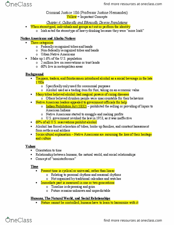 CAS 154 Chapter Notes - Chapter 4: List Of Federally Recognized Tribes, Binge Drinking, Bushido thumbnail