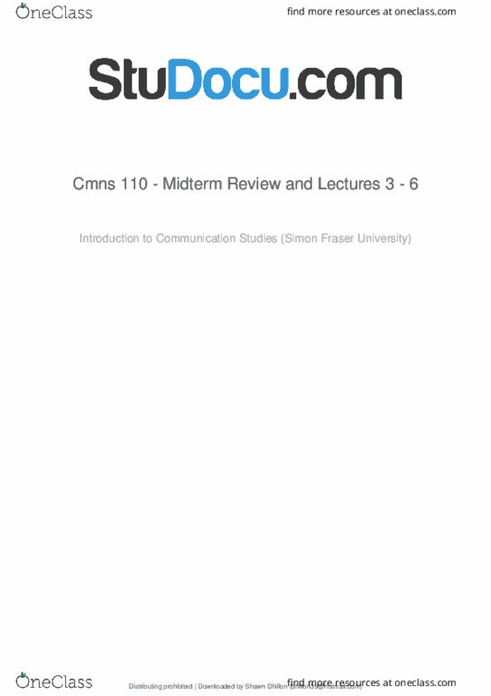 CMNS 110 Lecture Notes - Lecture 1: Gewerblicher Rechtsschutz Und Urheberrecht, First Air Force, Linnean Society Of London thumbnail