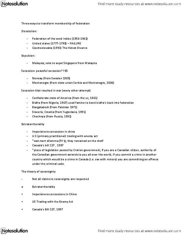 POLS 110 Lecture Notes - The Attractions, Rulemaking, Unanimous Consent thumbnail