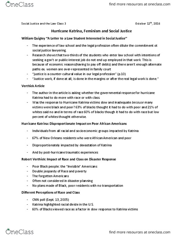 SOSC 3370 Lecture Notes - Lecture 3: Mercedes-Benz Superdome, Double Jeopardy, Extreme Poverty thumbnail