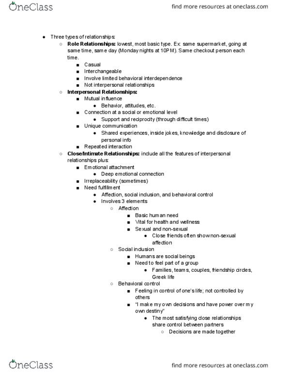 COMM 1131 Lecture Notes - Lecture 1: Nonverbal Communication, Interpersonal Communication, Relate thumbnail