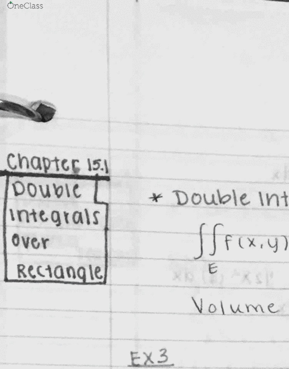 MATH 215 Chapter 15.1: Double Integrals over Rectangles thumbnail