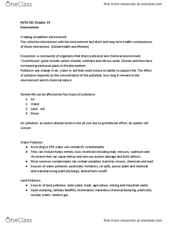 HLTH 101 Chapter Notes - Chapter 14: Acute Radiation Syndrome, Electromagnetic Field, Radon thumbnail