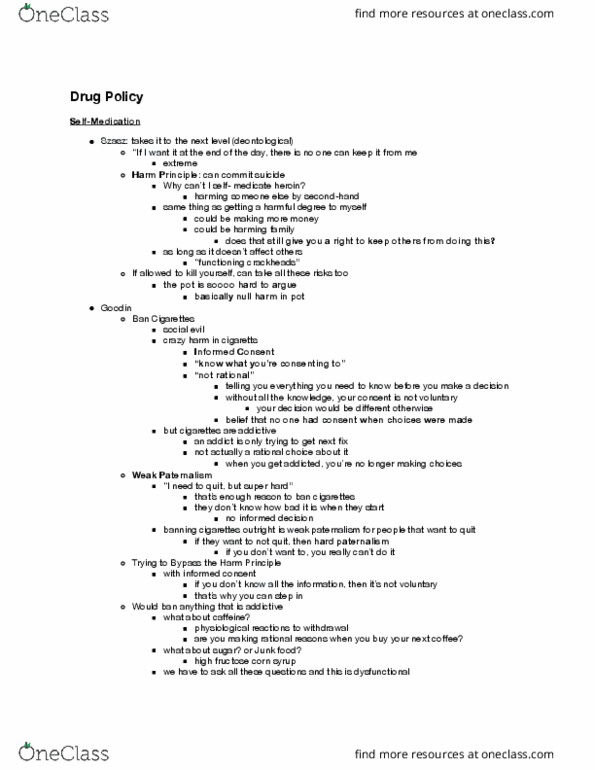 PHIL 146 Lecture Notes - Lecture 21: High Fructose Corn Syrup, Larceny, Harm Principle thumbnail