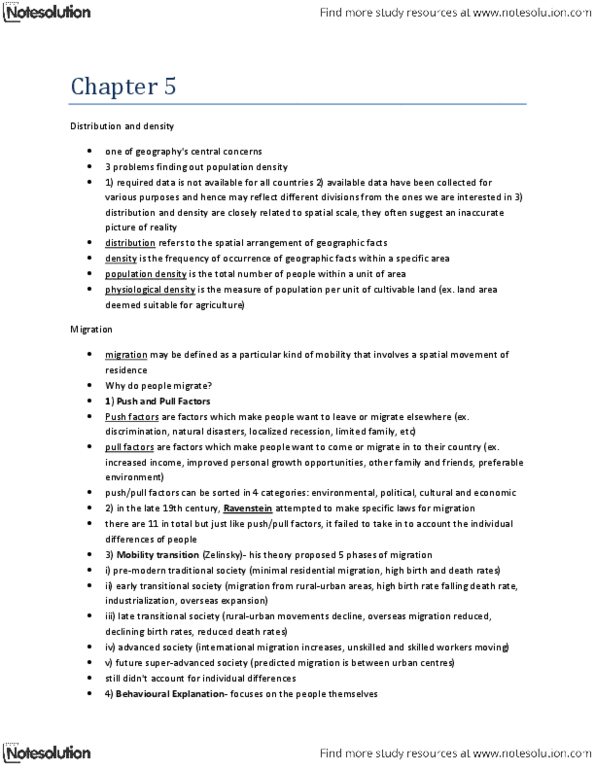 GEOG101 Chapter Notes - Chapter 5: Countercurrent Exchange thumbnail