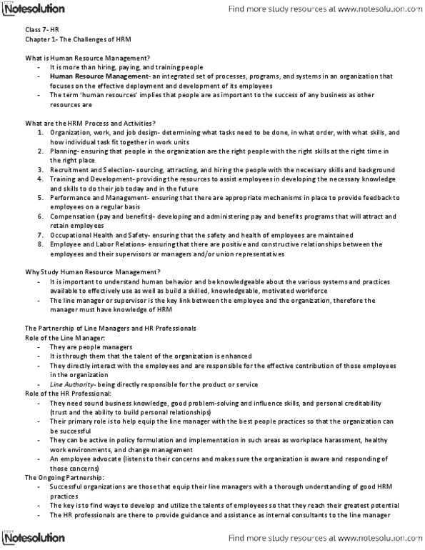 Management and Organizational Studies 1021A/B Chapter Notes - Chapter 1: Total Quality Management, Outsourcing, Cash Flow thumbnail