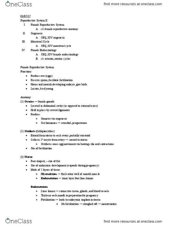 01:119:116 Lecture Notes - Lecture 15: Corpus Luteum, Menstrual Cycle, Zona Pellucida thumbnail