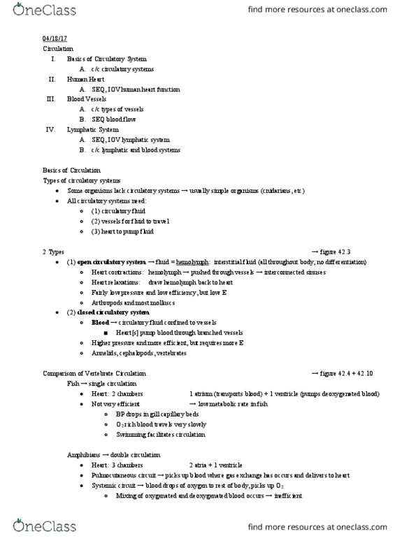 01:119:116 Lecture Notes - Lecture 25: Heart Valve, Circulatory System, Pulmonary Valve thumbnail