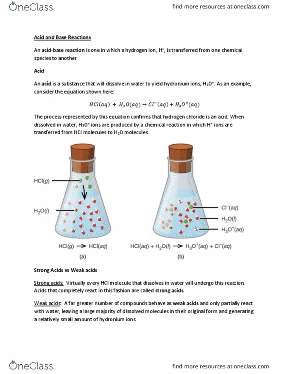 CHEM 1033 Chapter Notes - Chapter 4.2: Alkaline Earth Metal, Hydronium, Antacid thumbnail