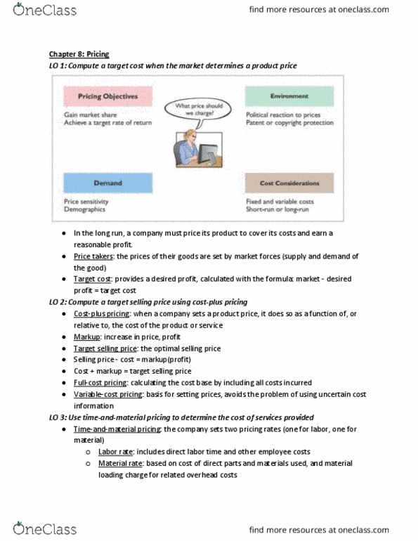 MGT 5 Chapter Notes - Chapter 8: Variable Cost, Takers, Opportunity Cost thumbnail