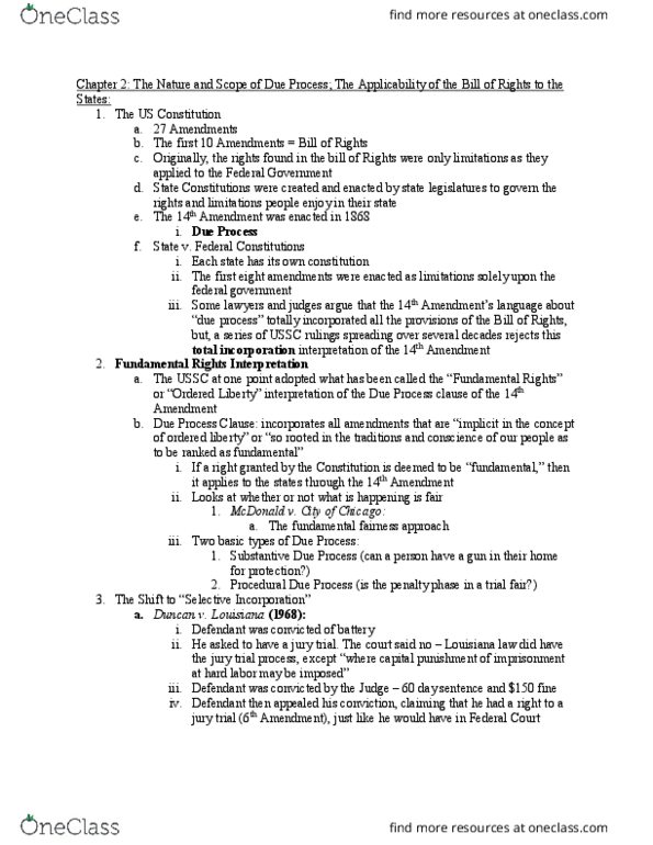 CRJU375 Chapter Notes - Chapter 2: Jury Trial, Eyewitness Identification, Third Enforcement Act thumbnail