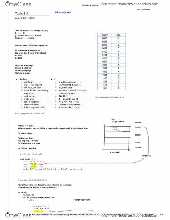 MACM 101 Lecture Notes - Lecture 1: Gnu Compiler Collection, A.Out, Microsoft Onenote thumbnail