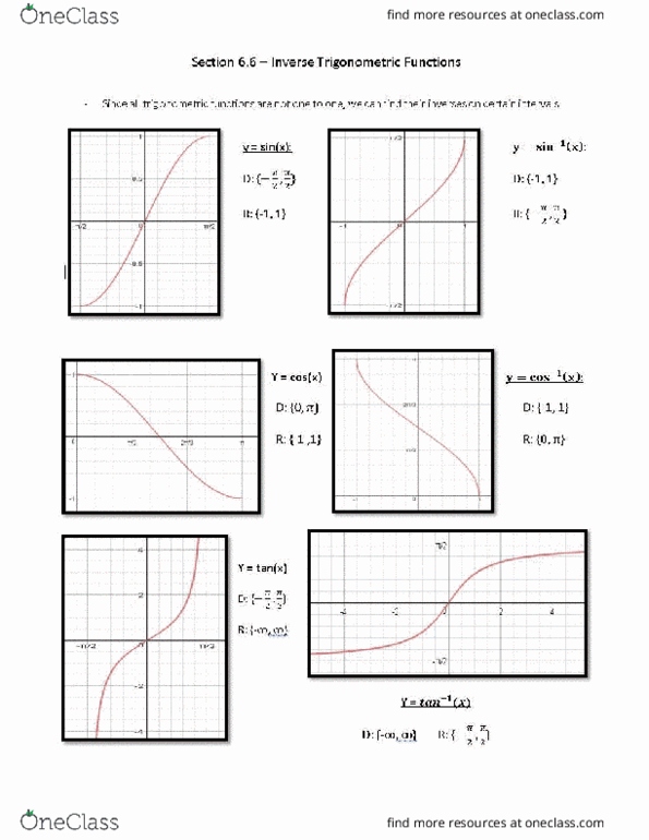 MATH 141 Lecture Notes - Lecture 5: Trigonometric Functions thumbnail