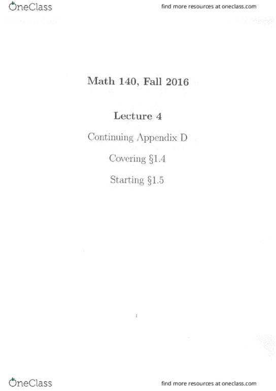 MTH 140 Lecture Notes - Lecture 4: Exponential Function, Irrational Number, Joule thumbnail