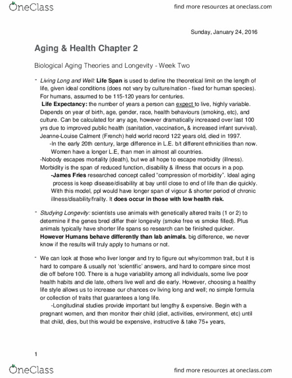 FRHD 4250 Chapter Notes - Chapter 2: Maternal Death, Castration, Immune System thumbnail