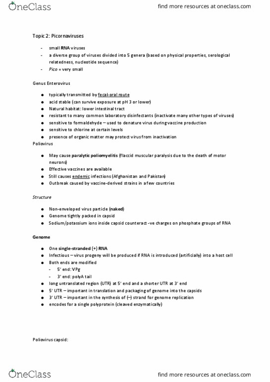 MICB 202 Chapter Notes - Chapter 2: Internal Ribosome Entry Site, Vpg, Cd155 thumbnail