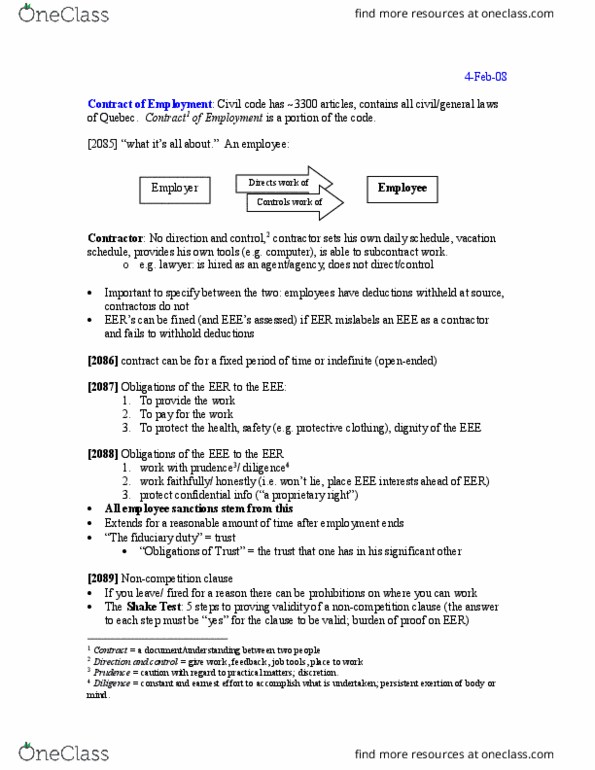 COMM 315 Lecture Notes - Lecture 4: Punitive Damages, Job Performance, E.G. Time thumbnail