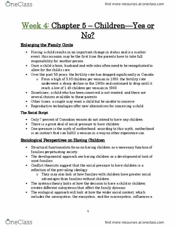 FRHD 1020 Chapter Notes - Chapter 5: Combined Oral Contraceptive Pill, Feticide, Baby Farming thumbnail