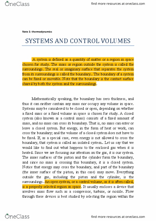 PHY 465 Chapter Notes - Chapter 1: Control Volume thumbnail