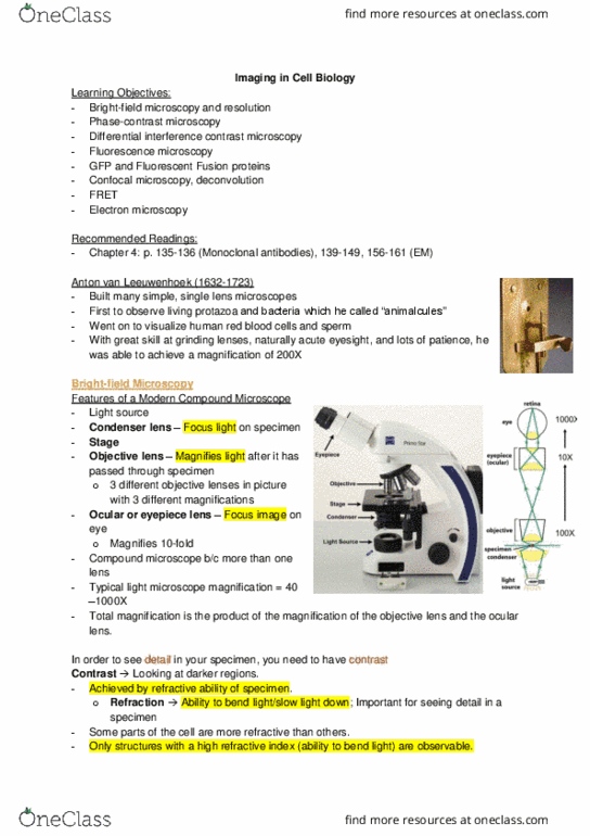 Biology 2382B Lecture 2: Cummings Lecture 2-Imaging in Cell Biology thumbnail