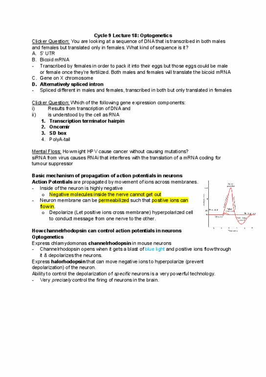 Biology 1002B Lecture 18: Cycle 9 Lecture 18 thumbnail