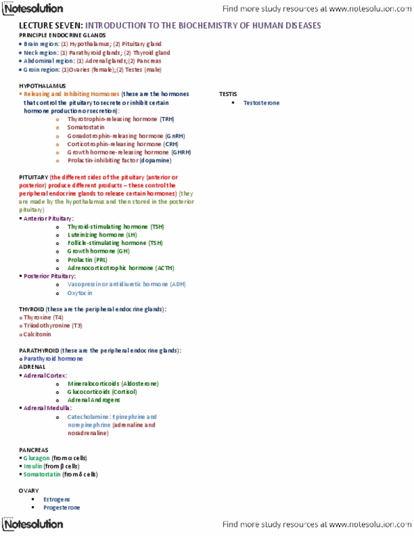 LMP299Y1 Lecture Notes - Lecture 7: Anterior Pituitary, Thyroid, Posterior Pituitary thumbnail