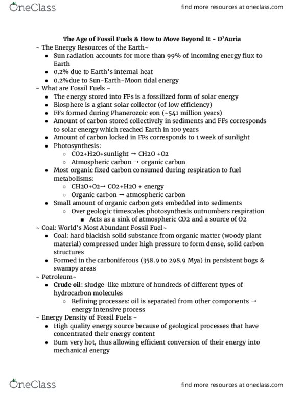 GE CLST M1B Lecture Notes - Lecture 7: Tidal Power, Phanerozoic, Woody Plant thumbnail