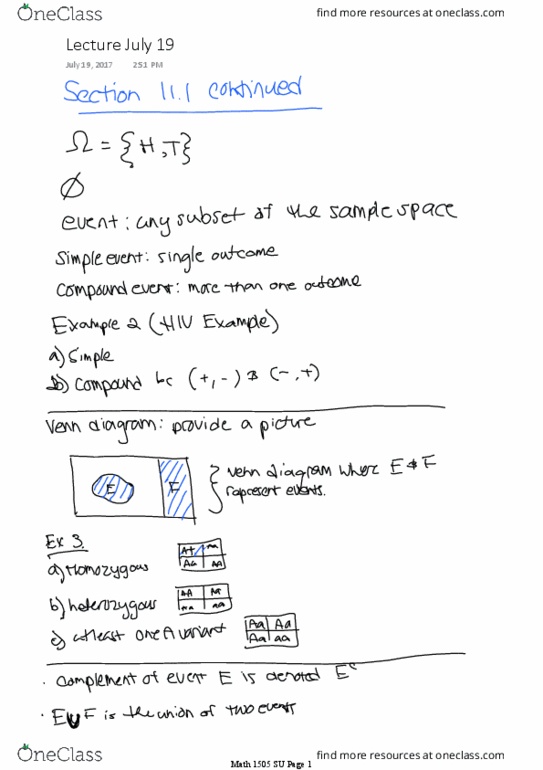 MATH 1505 Lecture 8: Lecture July 19 thumbnail