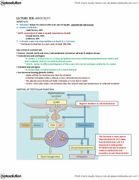 LMP299Y1 Lecture Notes - Lecture 10: Hypergonadotropic Hypogonadism, Hypogonadotropic Hypogonadism, Secondary Sex Characteristic thumbnail