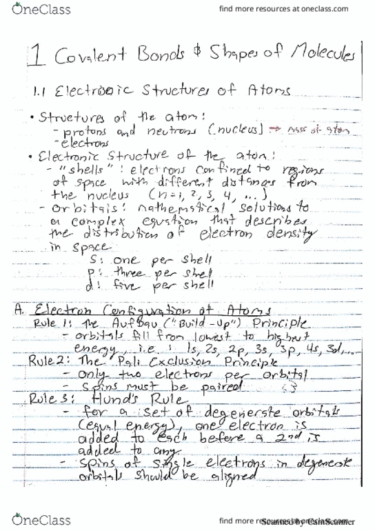 CHM 2210 Lecture 1: CHM2210 Organic Chem- Week 1 thumbnail