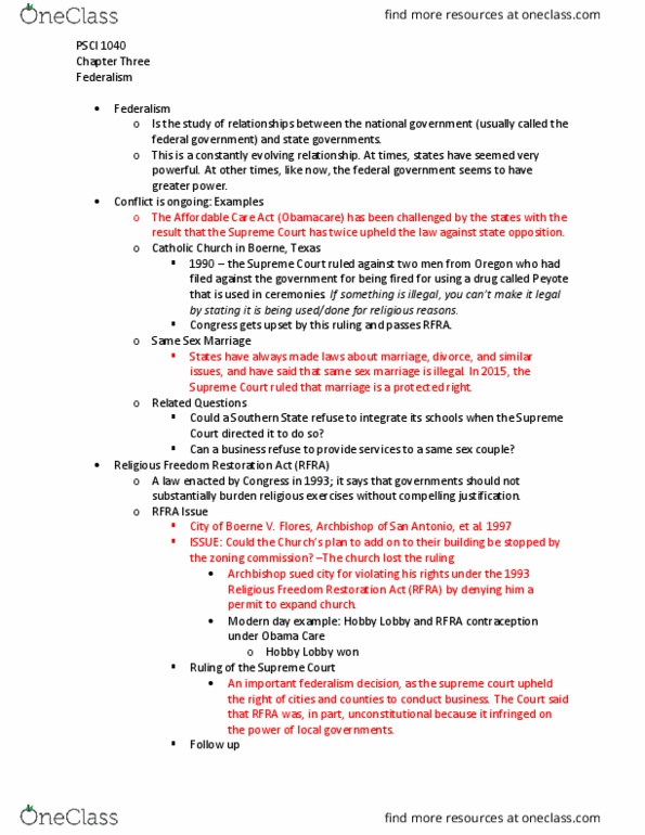 PSCI 1040 Lecture 3: PSCI 1040 Chapter 3 notes thumbnail