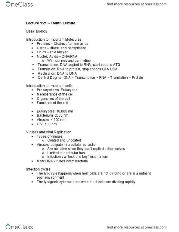 BIOL 80J Lecture Notes - Lecture 4: Lipid Bilayer, Lysogenic Cycle, Veterinary Virology thumbnail