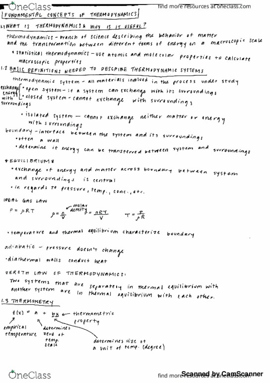 BIOCHEM 5721 Chapter 1: Fundamental Concepts of Thermodynamics thumbnail