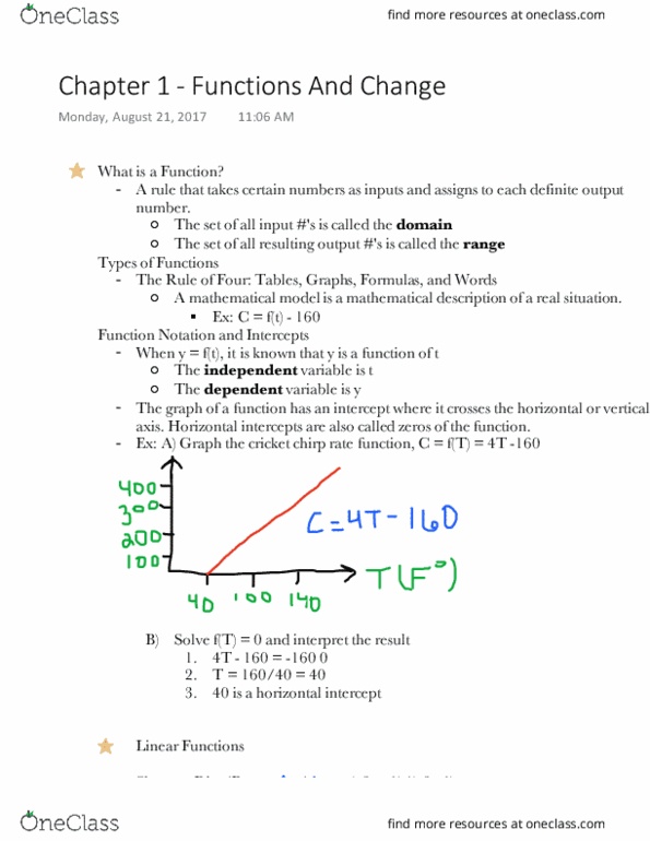 MATH-M 119 Lecture Notes - Lecture 1: Rate Function thumbnail
