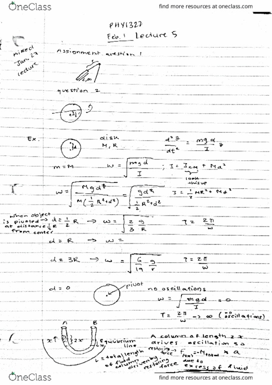 PHY 1322 Lecture Notes - Lecture 5: Damping Ratio thumbnail