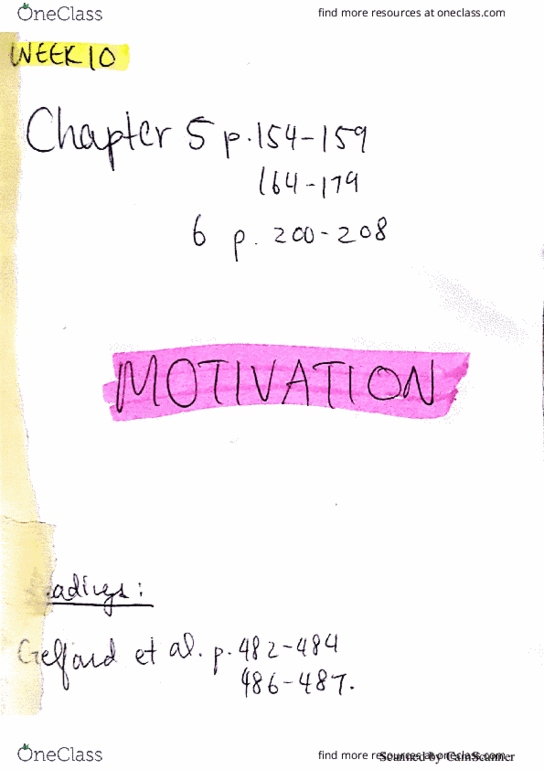 MGIB02H3 Lecture 10: Chapter 5&6 - Motivation thumbnail