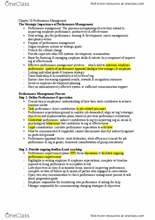 HTH 503 Lecture Notes - Lecture 7: Performance Appraisal, Employee Assistance Program, Performance Improvement thumbnail