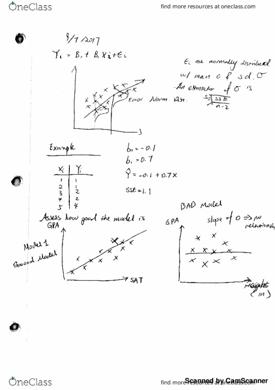 STAT 2118 Lecture 3: Sept. 7 Single Linear Regression thumbnail