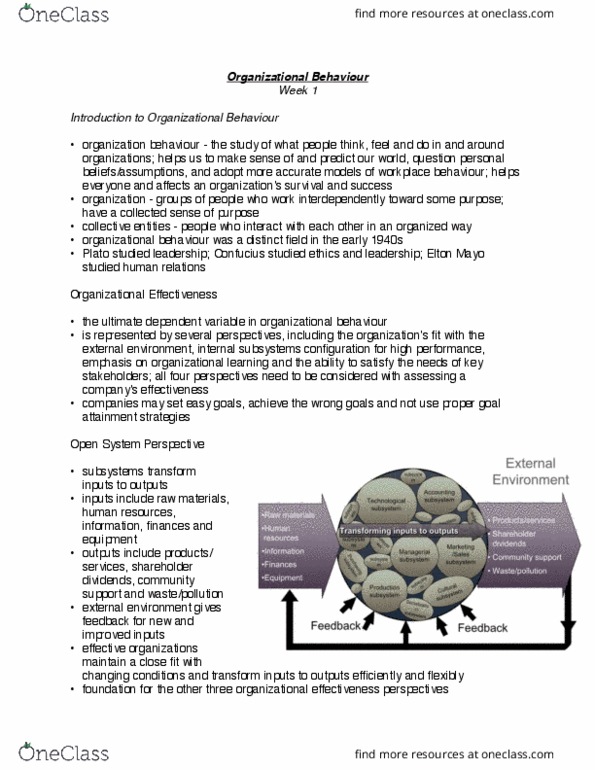 MHR 405 Lecture Notes - Lecture 1: Corporate Social Responsibility, Organizational Learning, Structural Capital thumbnail