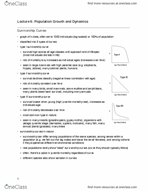 BIOB50H3 Lecture Notes - Lecture 6: Competitive Exclusion Principle, Inbreeding Depression, Genetic Load thumbnail