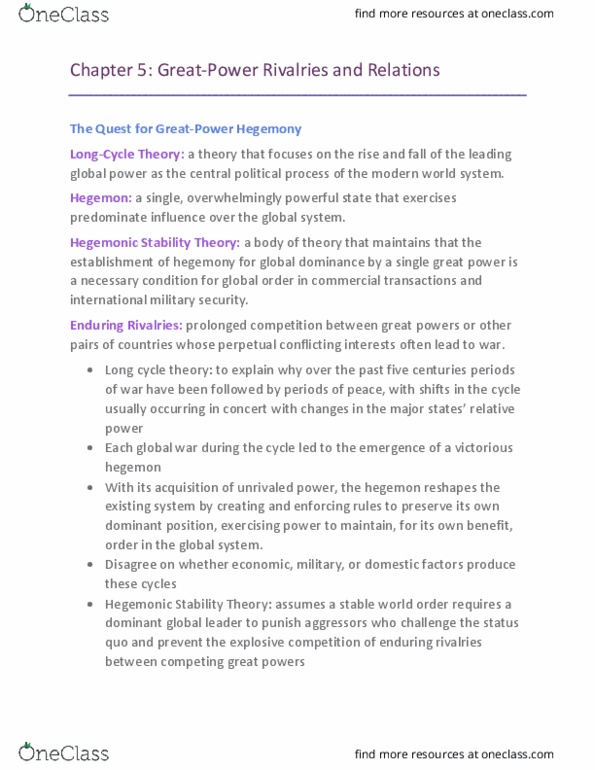 POLS 2880 Chapter Notes - Chapter 5: Hard Power, Protectionism, Soft Power thumbnail
