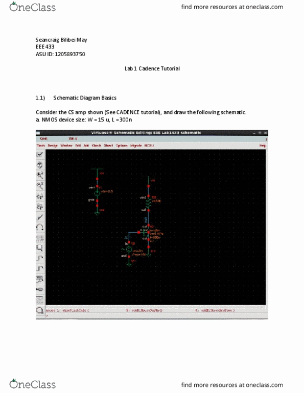 EEE 433 Chapter Notes - Chapter Lab 1: Triode thumbnail