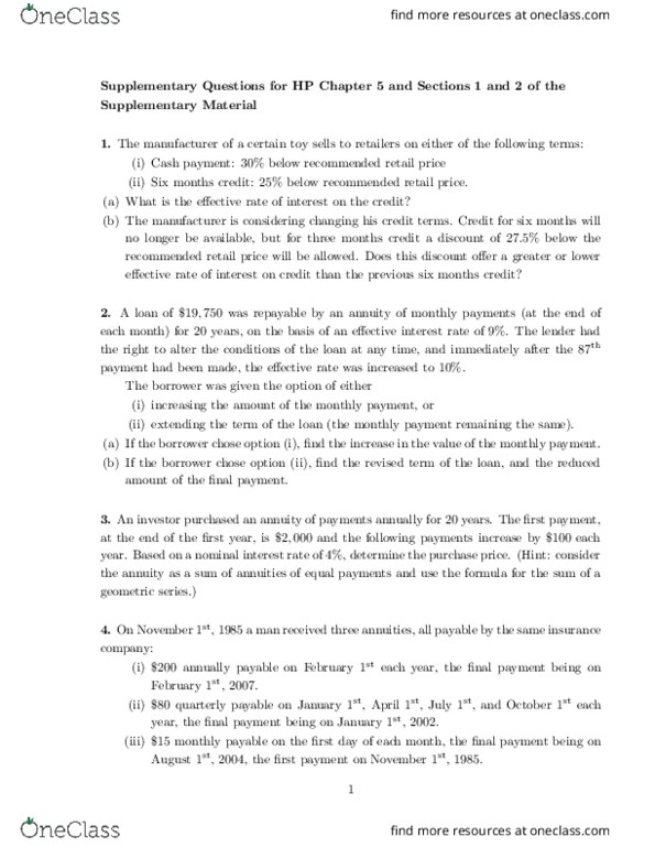 MAT133Y1 Lecture Notes - Lecture 5: The Borrower, Nominal Interest Rate, Brie thumbnail